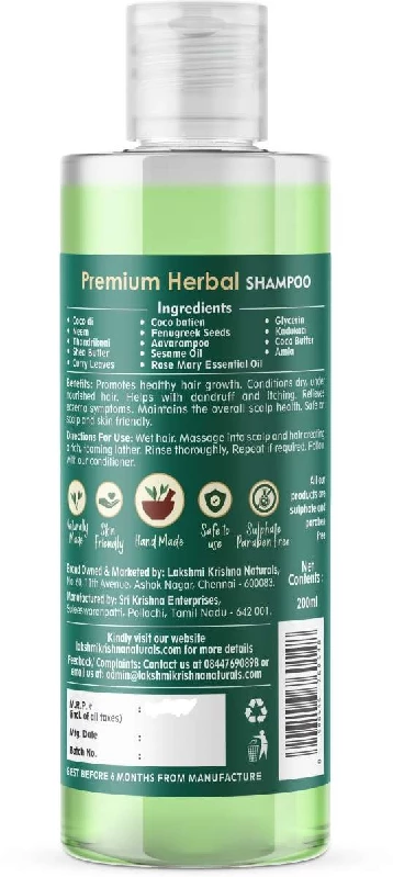Lakshmi Krishna naturals Premium Herbal Shampoo - Image 2