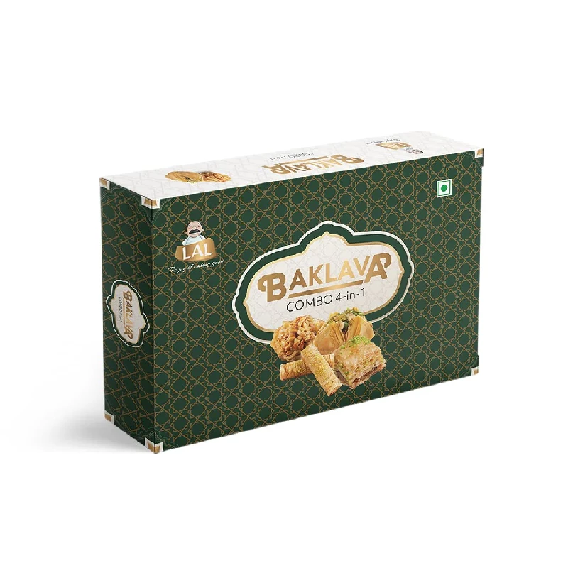 Lal Sweets Baklava 4-In-1 Lal Sweets Baklava 4-In-1-Pack Size-650 g