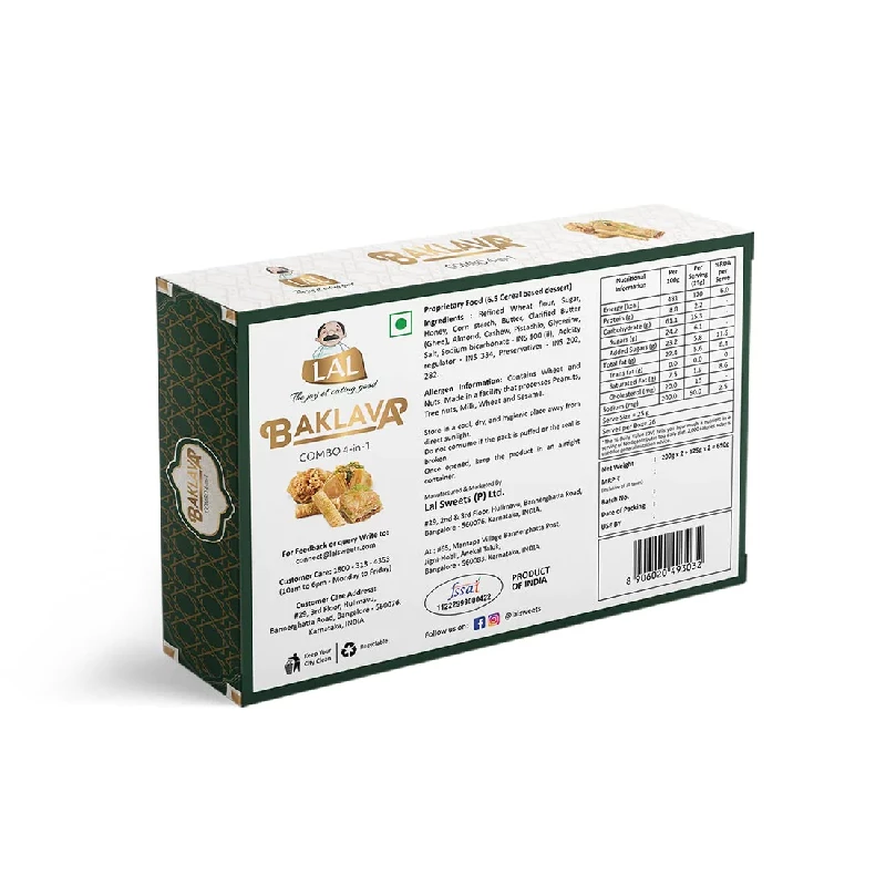Lal Sweets Baklava 4-In-1 - Image 2