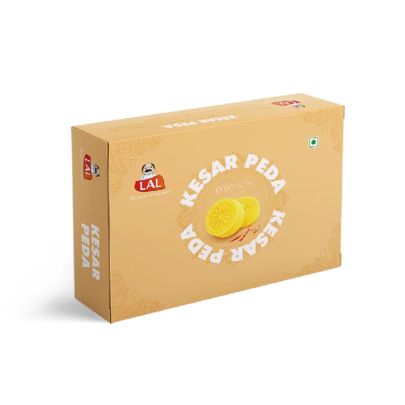 Lal Sweets Kesar Peda Lal Sweets Kesar Peda-Pack Size-400 g