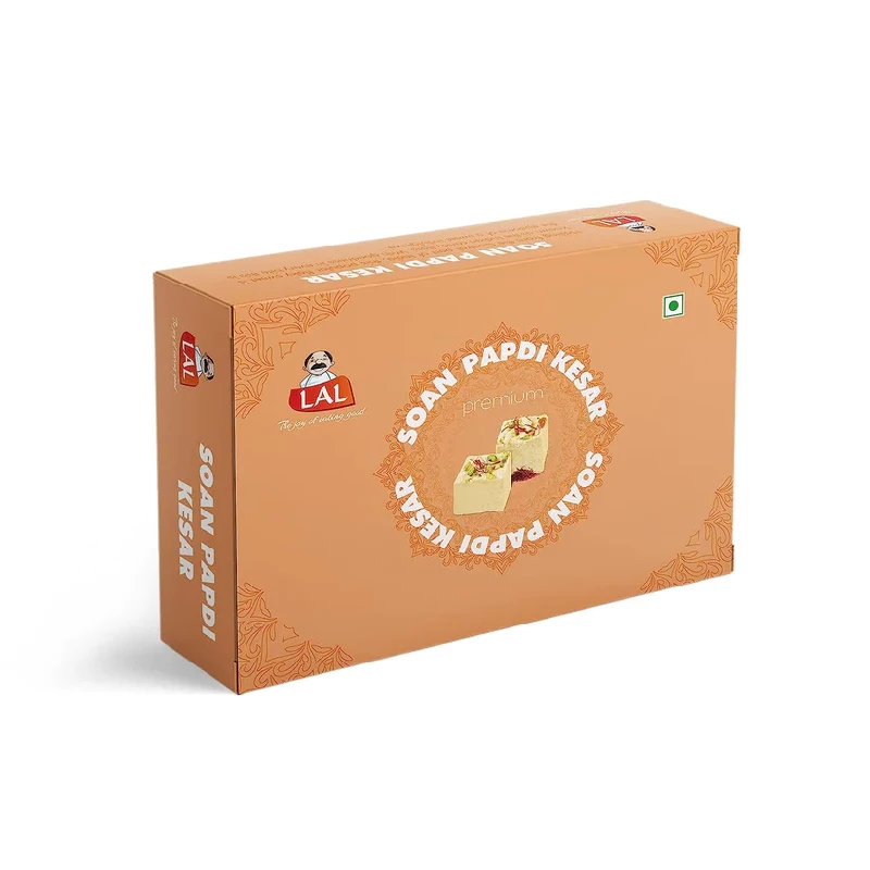 Lal Sweets Soan Papdi Kesar Lal Sweets Soan Papdi Kesar-Pack Size-400 g
