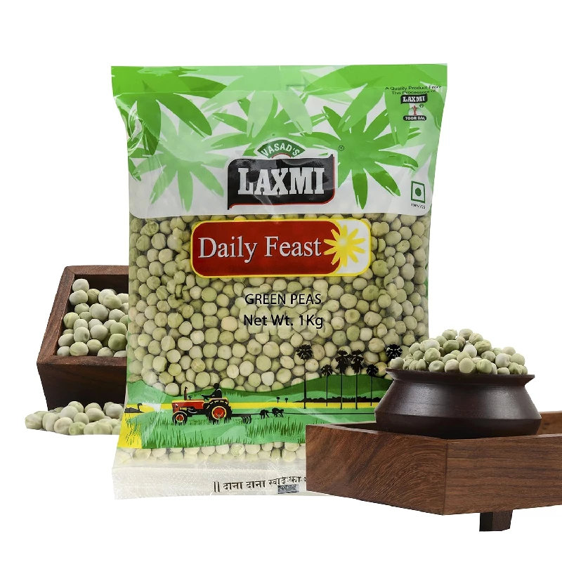 Laxmi Daily Feast Dry Green Peas Laxmi Daily Feast Dry Green Peas-Pack Size-1000 g