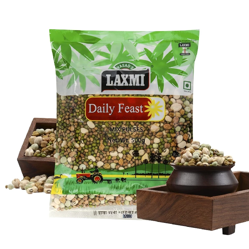 Laxmi Daily Feast Mix Whole Pulses Laxmi Daily Feast Mix Whole Pulses-Pack Size-500 g