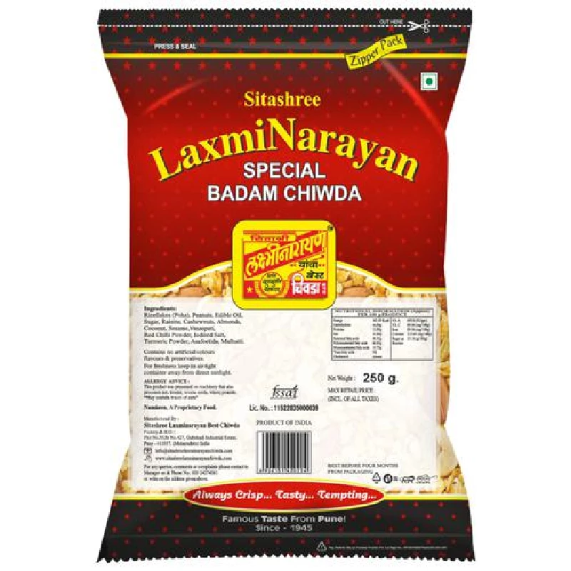 Sitashree LaxmiNarayan Special Badam Chiwda - Image 2