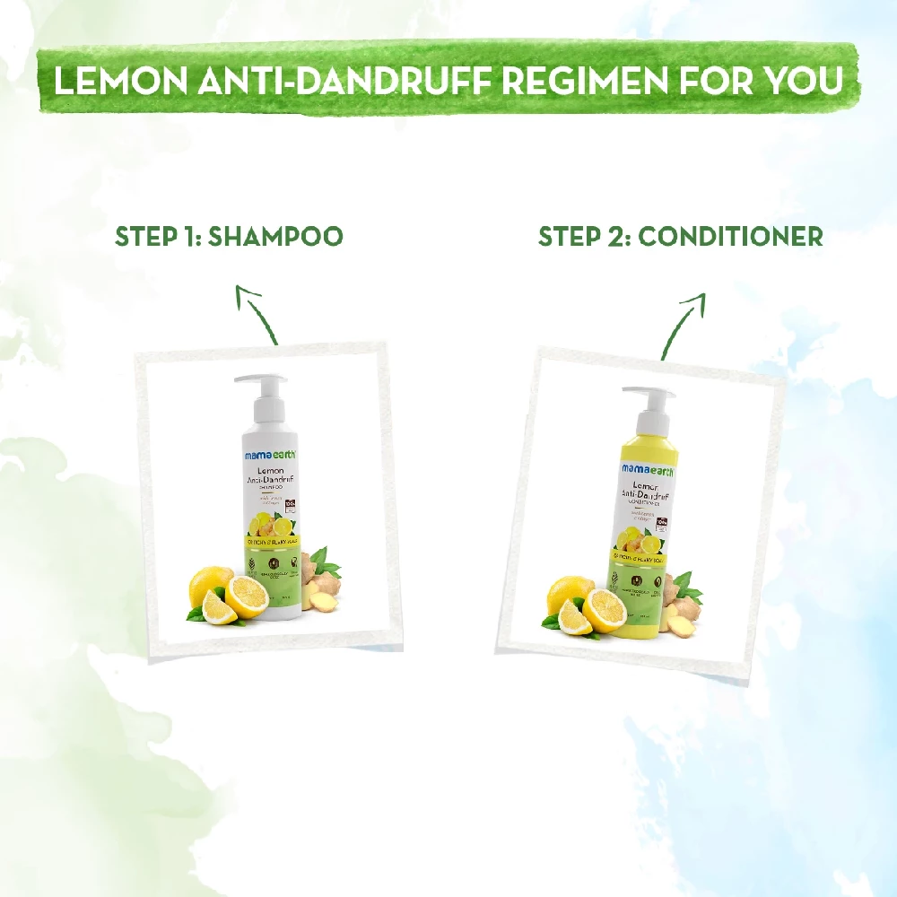 Lemon Anti-Dandruff Shampoo with Lemon & Ginger for up to 100% Dandruff & Itch-free Scalp - Image 5