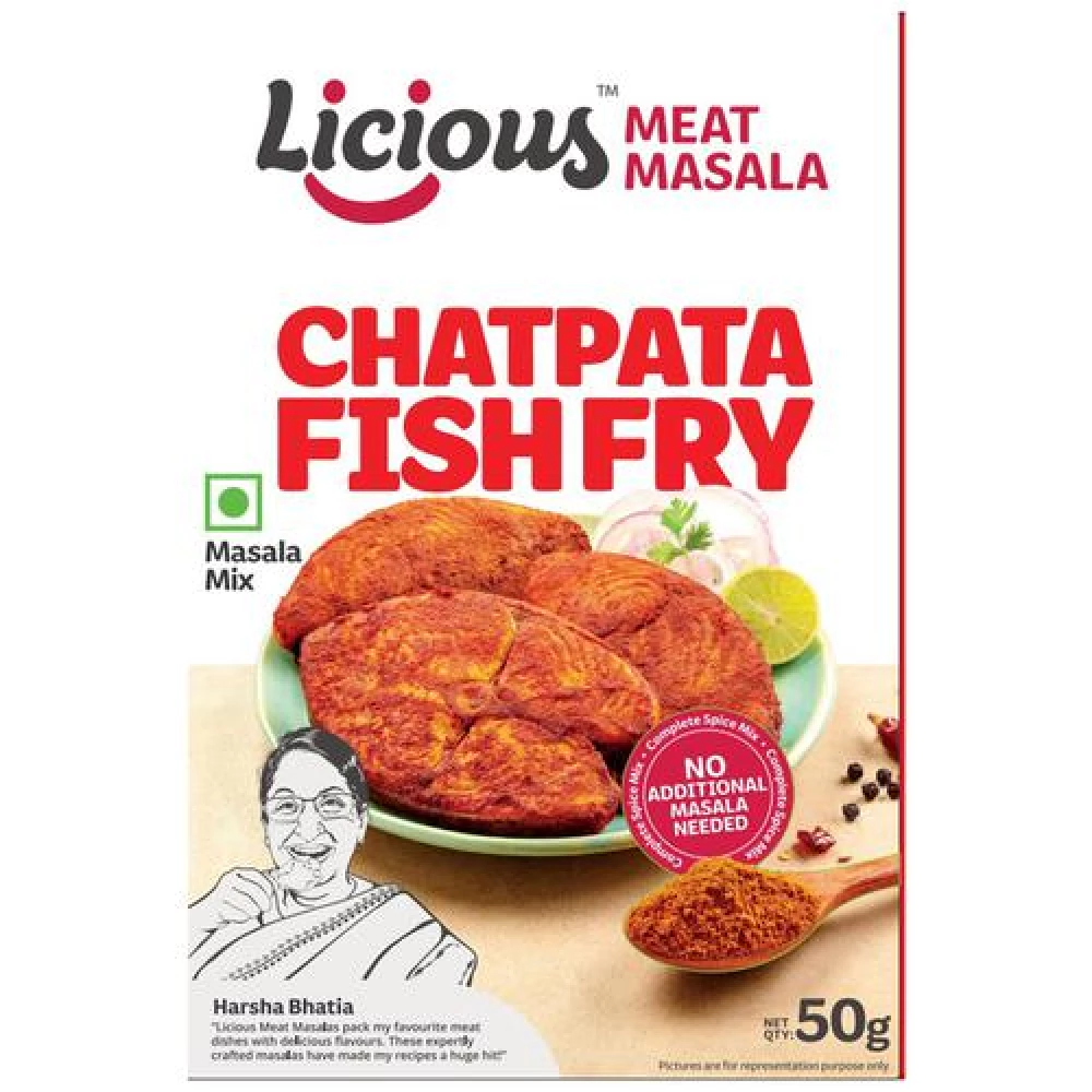 Licious Chatpata Fish Fry Masala Licious Chatpata Fish Fry Masala--50 g