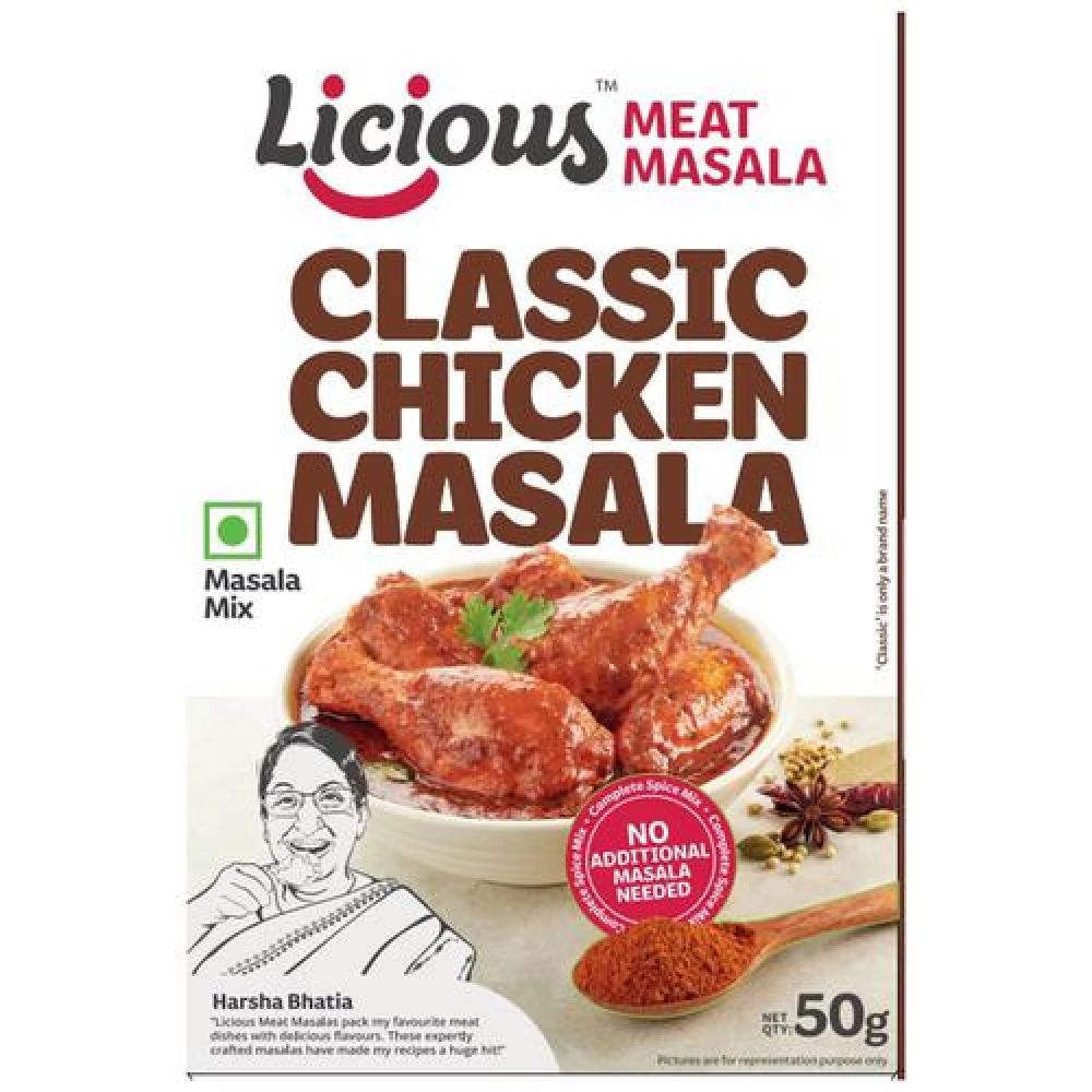Licious Classic Chicken Masala Licious Classic Chicken Masala--50 g