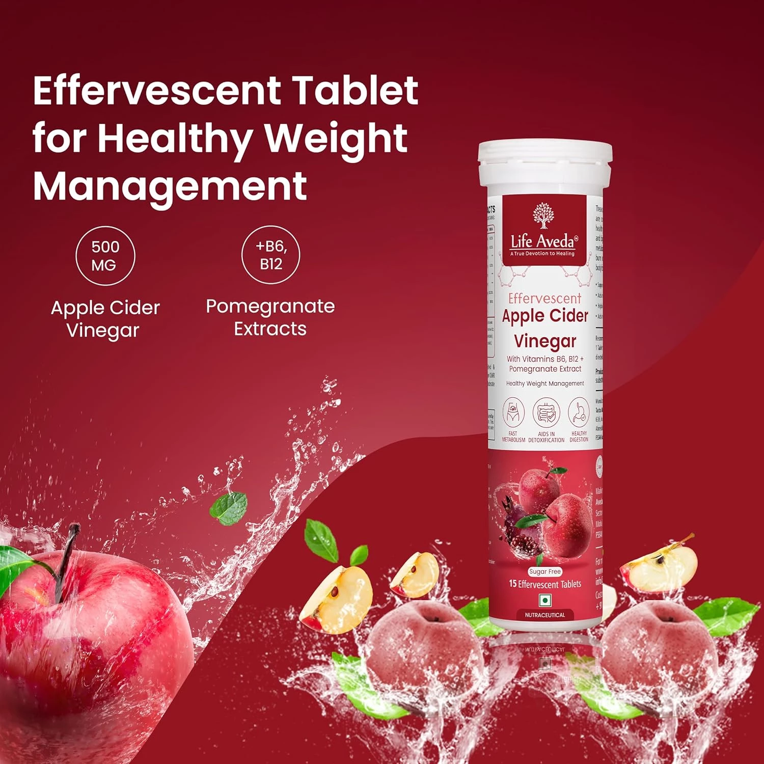 Life Aveda Apple Cider Vinegar Effervescent Tablet - Image 4