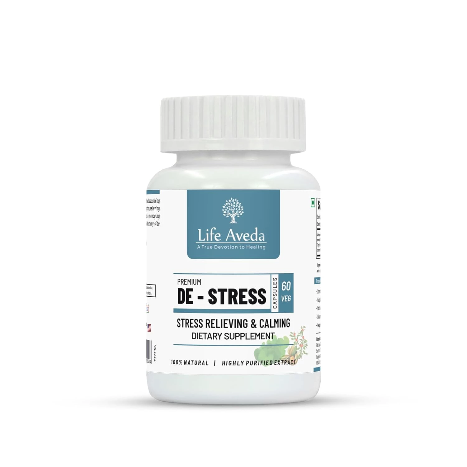 Life Aveda Premium De Stress Veg Capsule