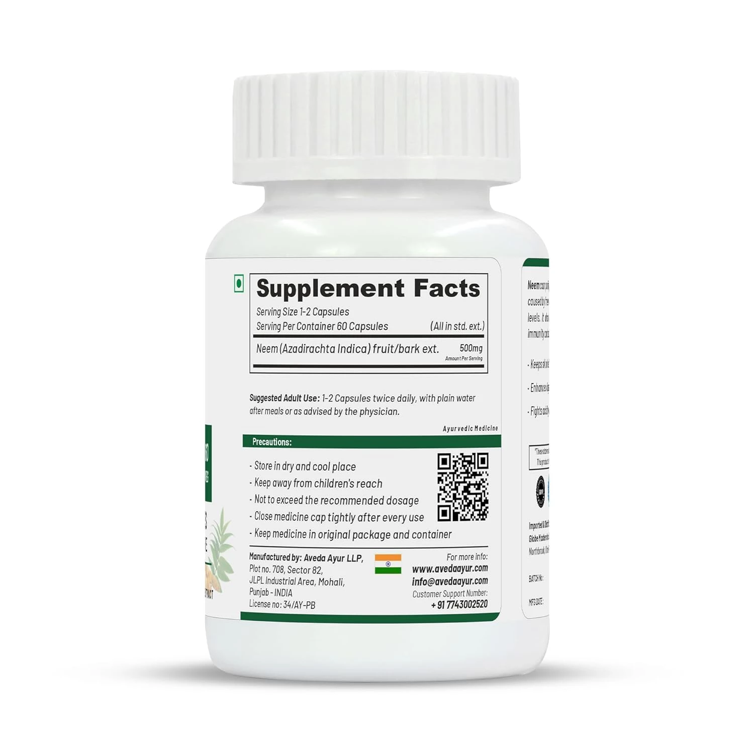 Life Aveda Premium Neem Extract Capsule - Image 2