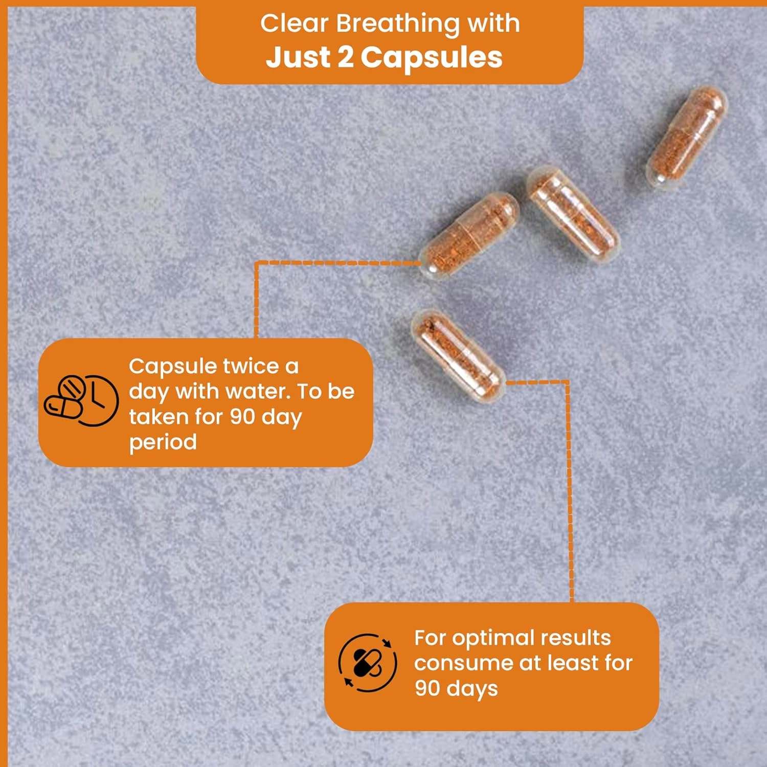 Life Aveda Premium Secure Lungs Veg Capsule - Image 3