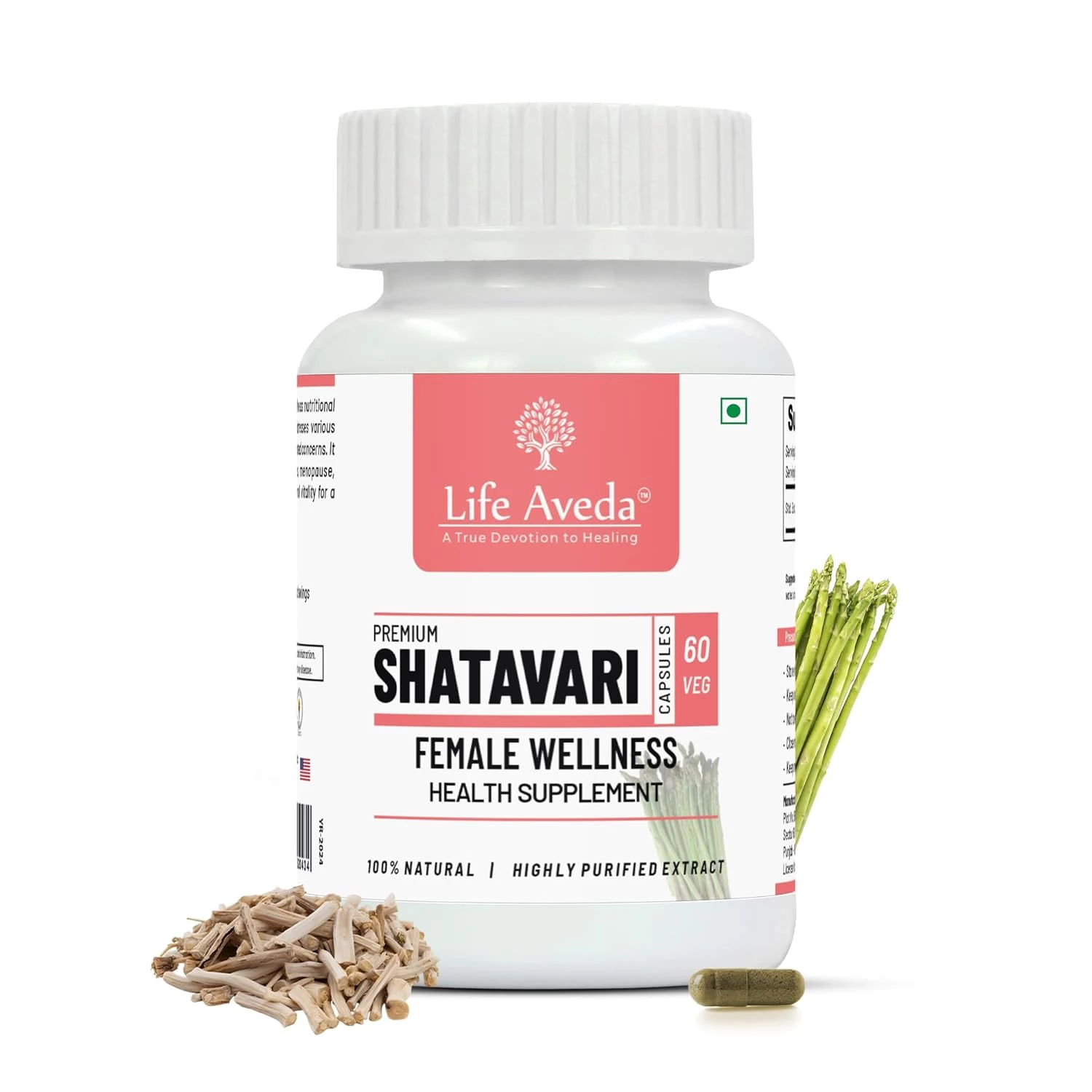 Life Aveda Shatavari Capsule For Female Wellness
