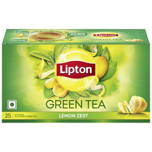 Lipton Green Tea Bags - Lemon Zest Lipton Green Tea Bags - Lemon Zest--32.5 g (25 Bags x 1.3 g each)