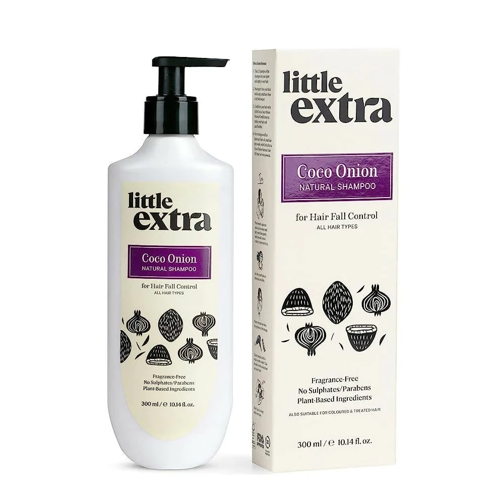 Little Extra Coco Onion Natural Shampoo Little Extra Coco Onion Natural Shampoo-Pack Size-300 ml