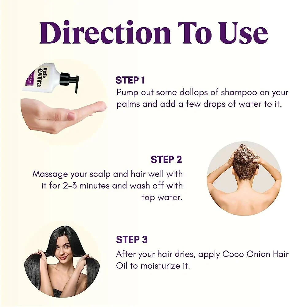 Little Extra Coco Onion Natural Shampoo - Image 4