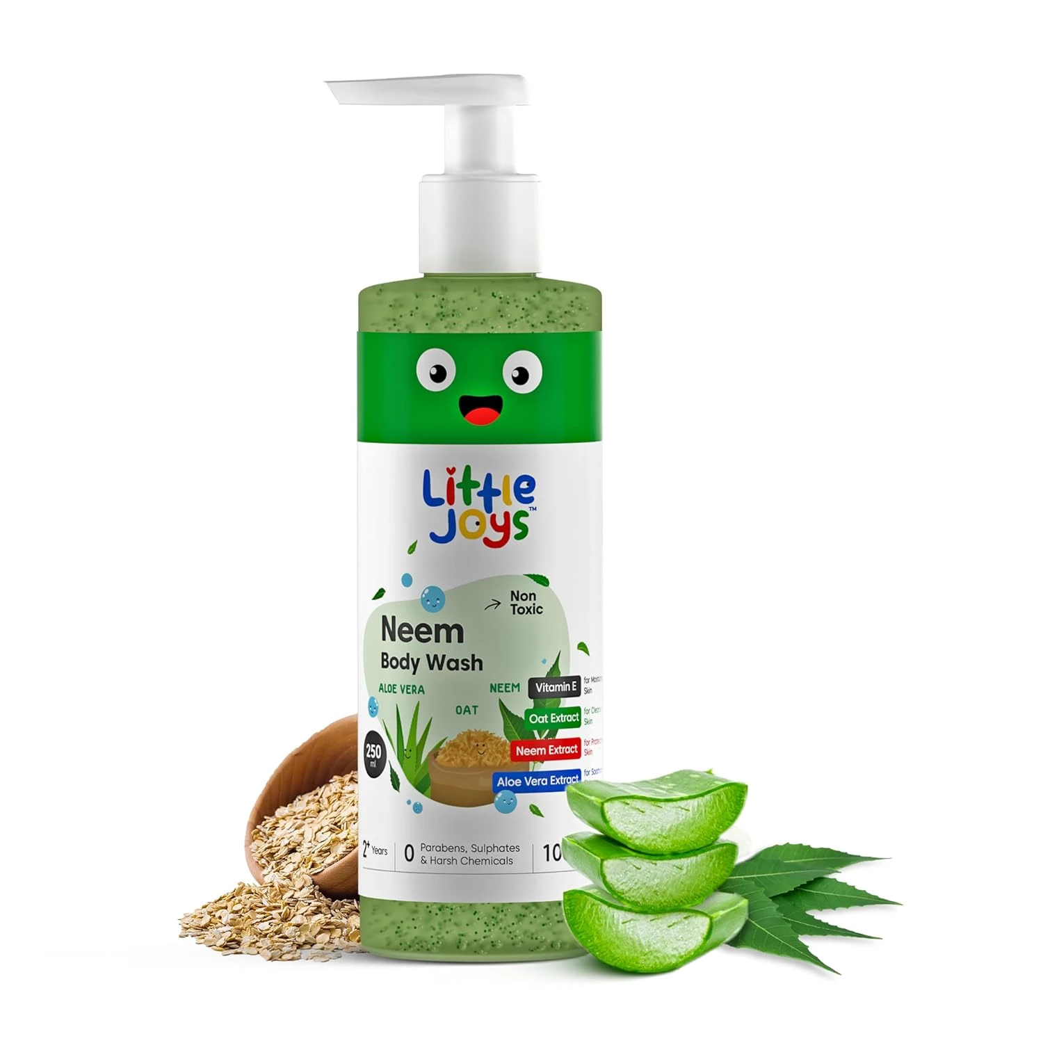 Little Joys Anti-Bacterial Neem Body Wash for Kids Little Joys Anti-Bacterial Neem Body Wash for Kids-Pack Size-250 ml