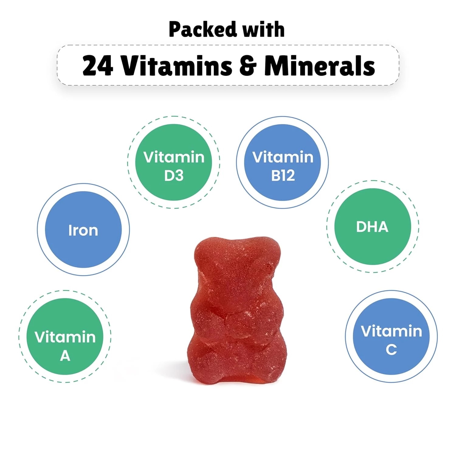 Little Joys Multivitamin Gummies for Kids-Strawberry Flavour 7-12 Years Old - Image 3
