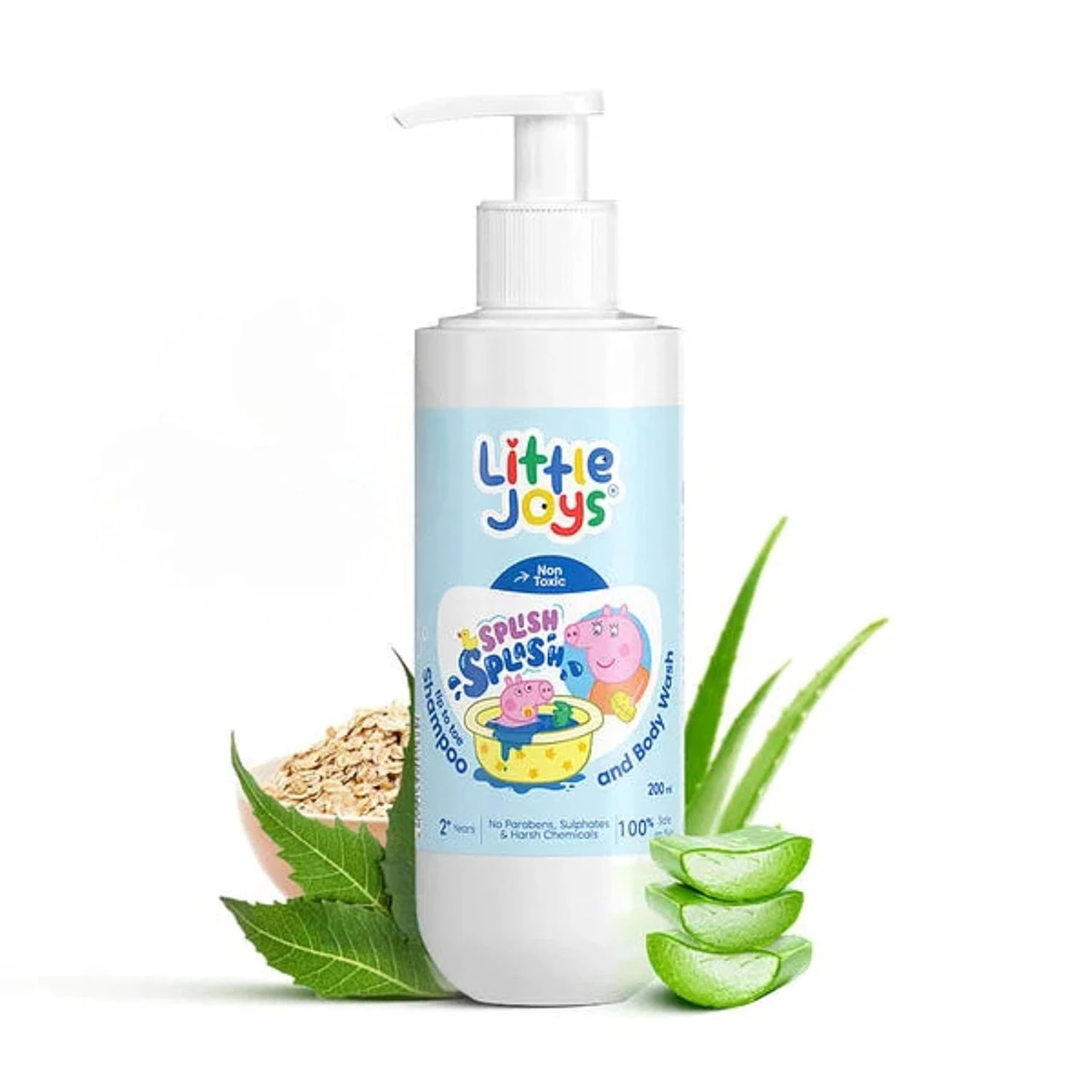 Little Joys Organic 2-in-1 Nourishing Shampoo & Body Wash for Kids Little Joys Organic 2-in-1 Nourishing Shampoo & Body Wash for Kids-Pack Size-200 ml