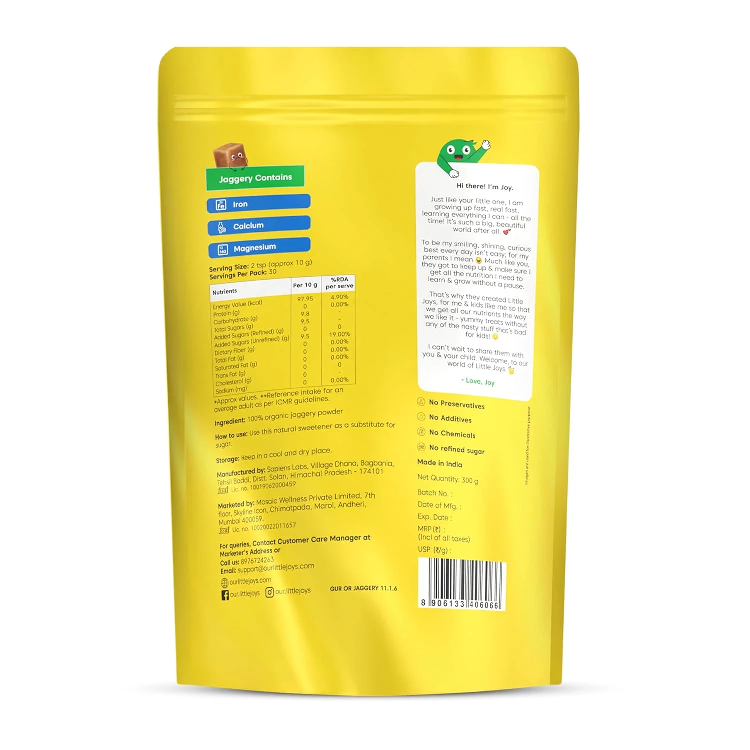 Little Joys Organic Jaggery Powder - Image 3
