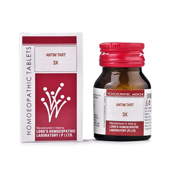 Lord's Homeopathy Antim Tart Trituration Tablet 3X