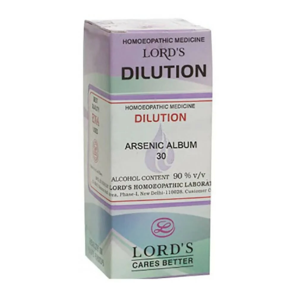 Lord's Homeopathy Arsenic Album Dilution 30 Ch