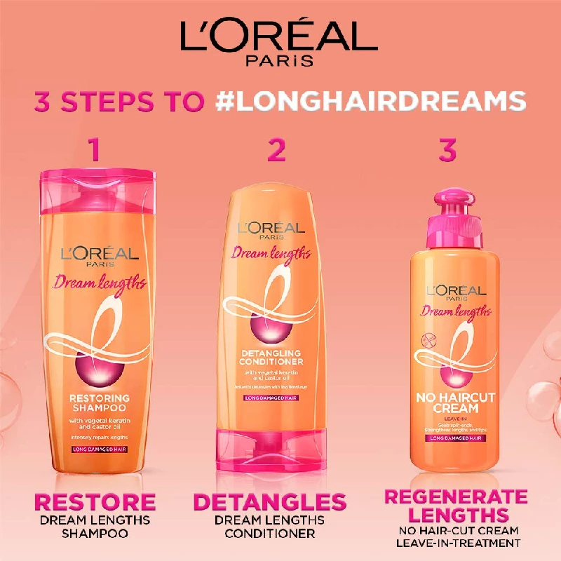 Loreal Paris Dream Lengths No Haircut Cream- Leave-In Cream - Image 8