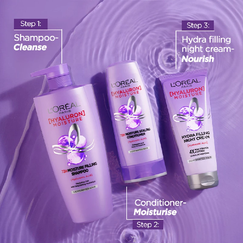 Loreal Paris Hyaluron Moisture 72H Moisture Filling Shampoo With Hyaluronic Acid - Image 6