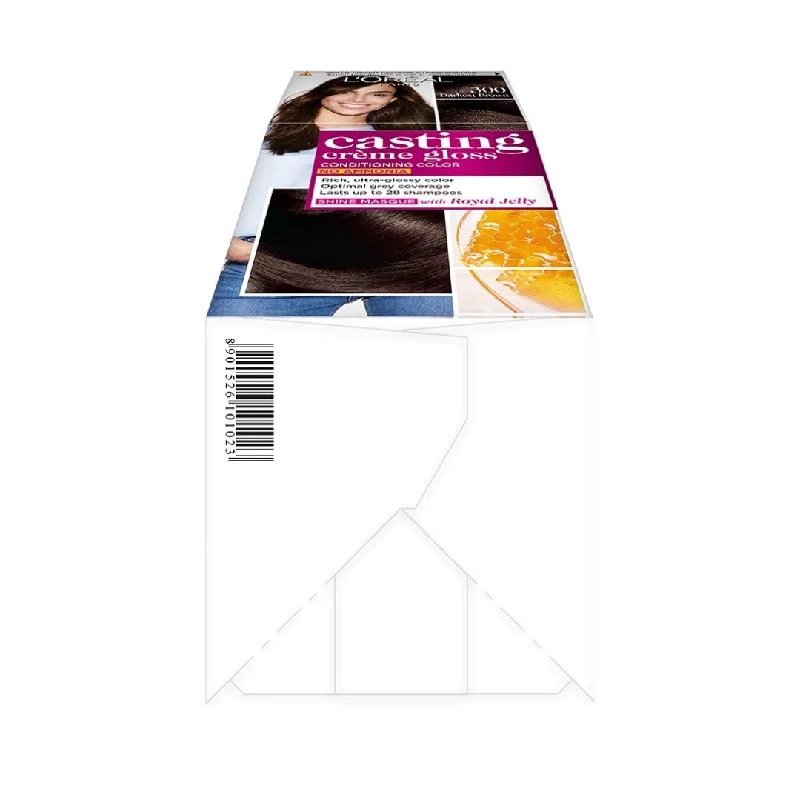 Loreal Paris Semi-Permanent Hair Colour - Darkest Brown 300 - Image 10