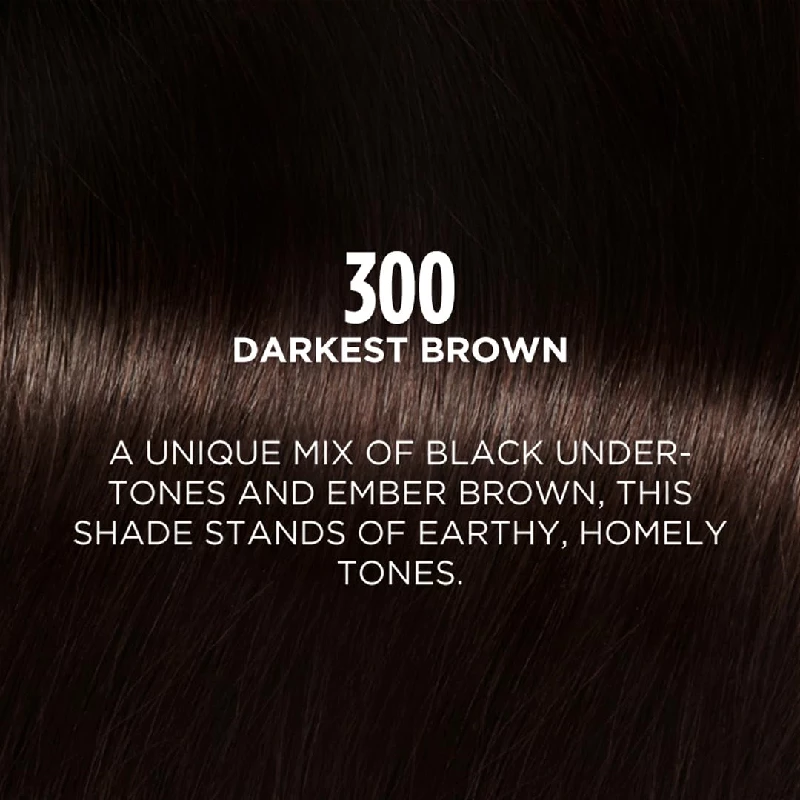 Loreal Paris Semi-Permanent Hair Colour - Darkest Brown 300 - Image 3