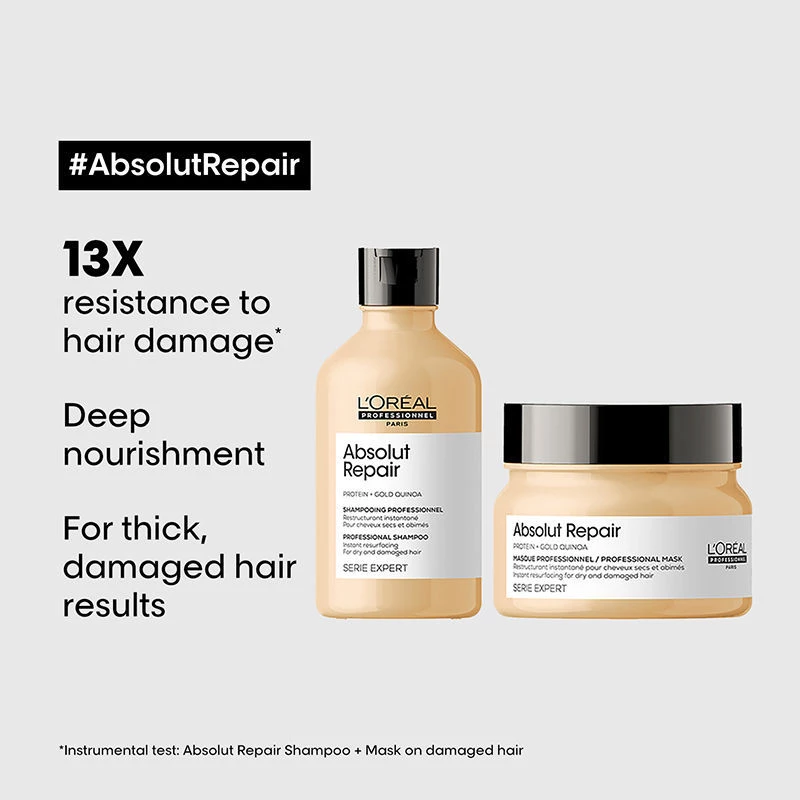 Loreal Professionnel Absolut Repair Shampoo & Hair Mask - Image 3