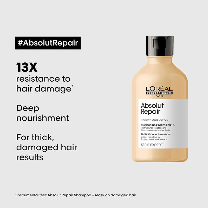 Loreal Professionnel Absolut Repair Shampoo For Dry and Damaged Hair - Image 3