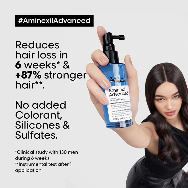 Loreal Professionnel Anti-Hair Loss Regime With Density Advanced Shampoo & Aminexil Advanced - Image 3