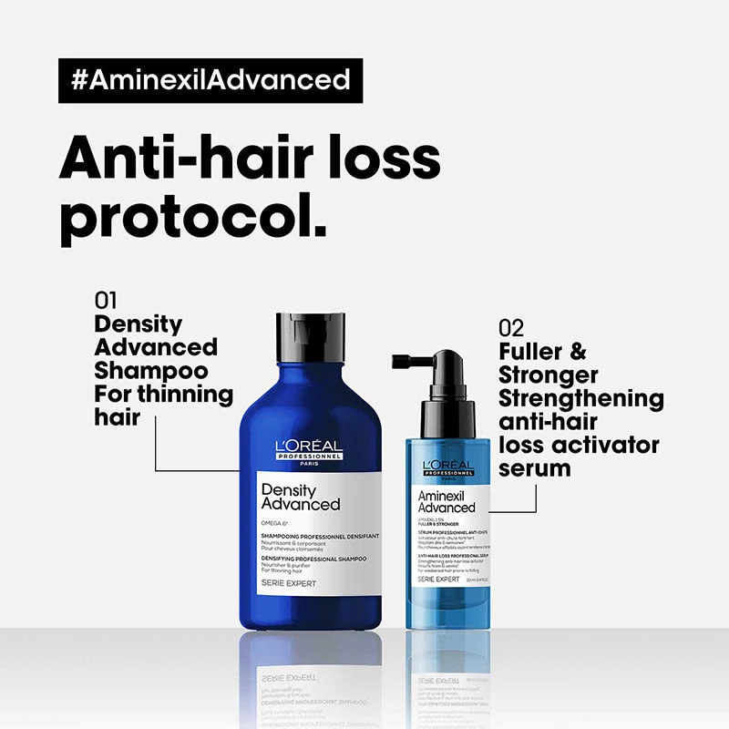 Loreal Professionnel Anti-Hair Loss Regime With Density Advanced Shampoo & Aminexil Advanced - Image 5