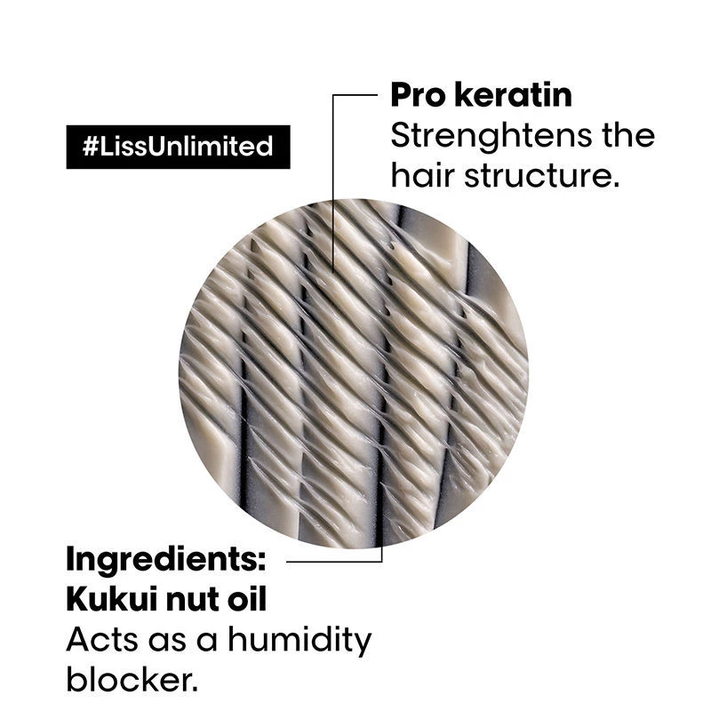 Loreal Professionnel Liss Unlimited Shampoo + Hair Mask + Hair Serum - Image 4