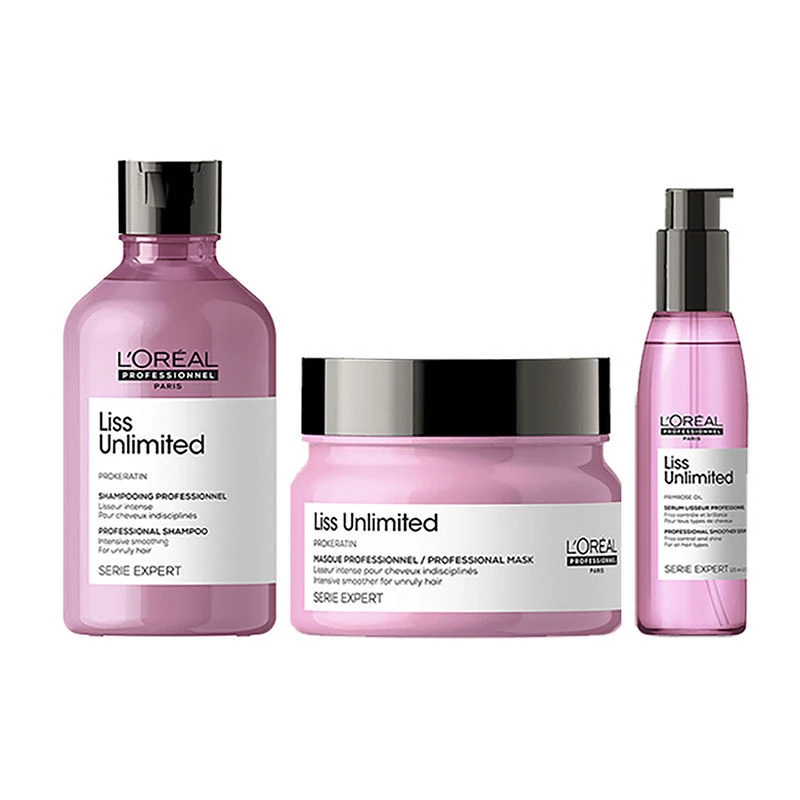 Loreal Professionnel Liss Unlimited Shampoo + Hair Mask + Hair Serum - Image 7