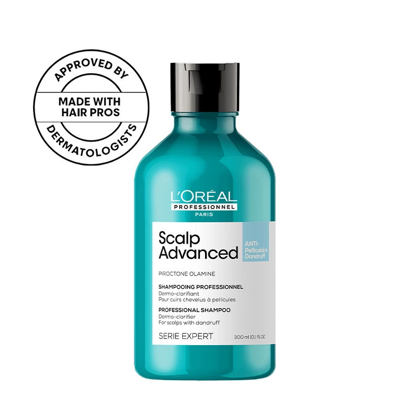 Loreal Professionnel Scalp Advanced Anti-Dandruff Dermo-Clarifier Shampoo+ Absolut Repair Hair Mask - Image 2