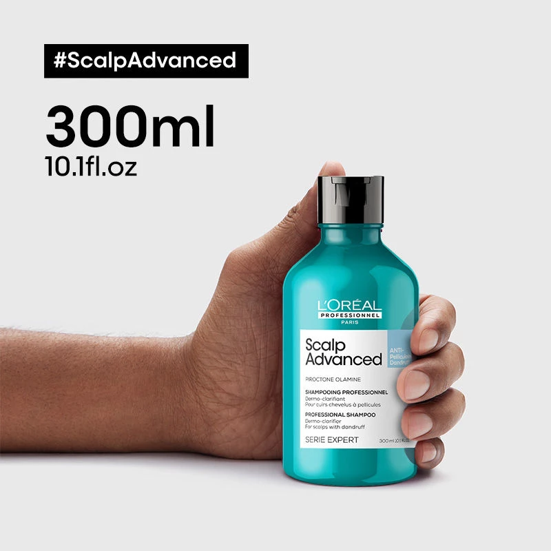 Loreal Professionnel Scalp Advanced Anti-Dandruff Dermo-Clarifier Shampoo+ Absolut Repair Hair Mask - Image 5