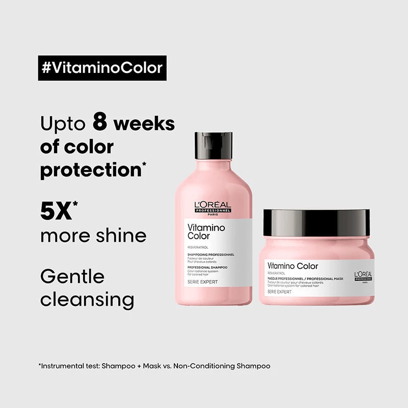 Loreal Professionnel Vitamino Color Shampoo & Hair Mask - Image 3