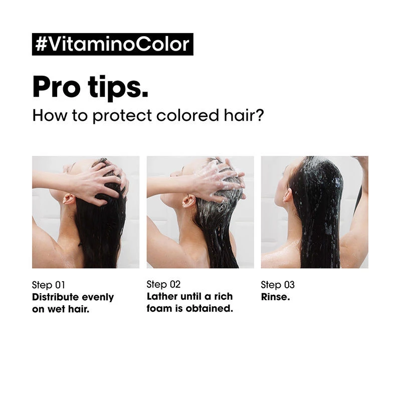 Loreal Professionnel Vitamino Color Shampoo & Hair Mask - Image 6