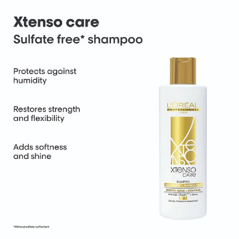 Loreal Professionnel X-Tenso Care Sulfate free Shampoo & Masque - Image 3