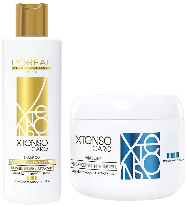 Loreal Professionnel Xtenso Care Sulfate-free Shampoo & Xtenso Care Masque Loreal Professionnel Xtenso Care Sulfate-free Shampoo & Xtenso Care Masque-Pack Size-446 ml