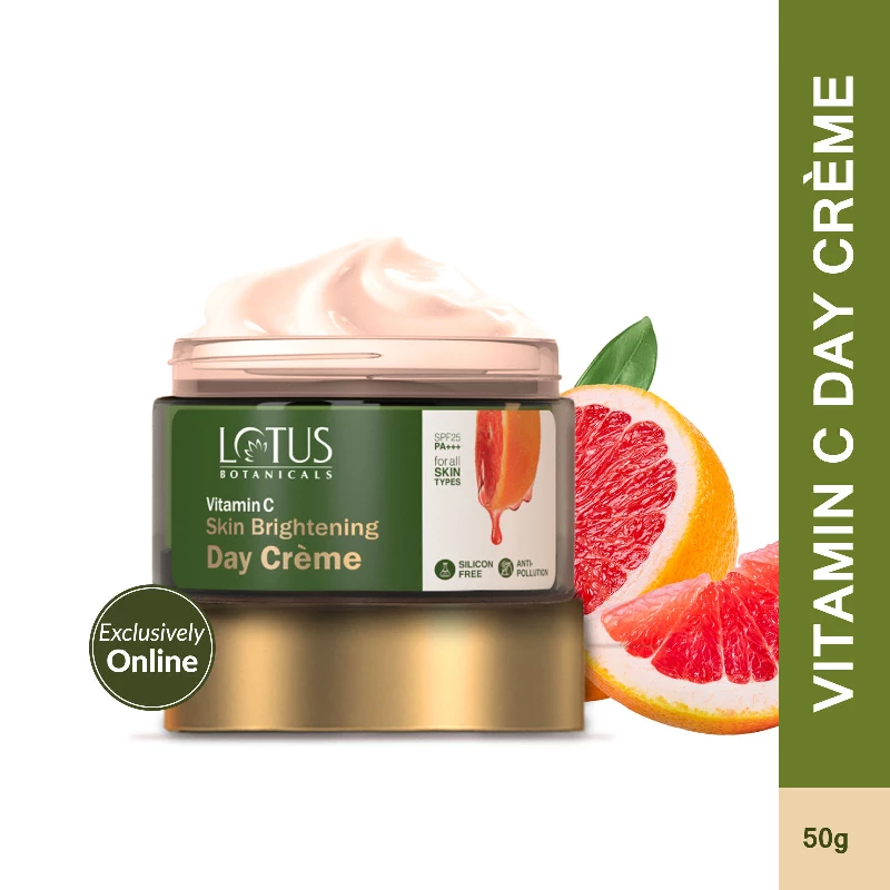 Lotus Botanicals Vitamin C Skin Brightening Day Creme Lotus Botanicals Vitamin C Skin Brightening Day Creme-Pack Size-50 g