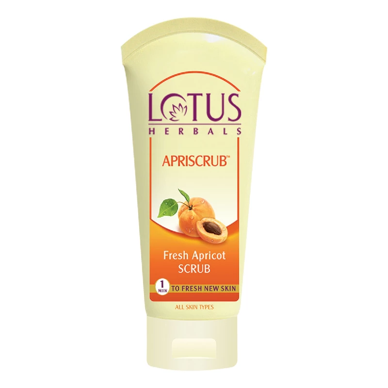Lotus Herbals Apriscrub Fresh Apricot Scrub Lotus Herbals Apriscrub Fresh Apricot Scrub-Pack Size-100 g