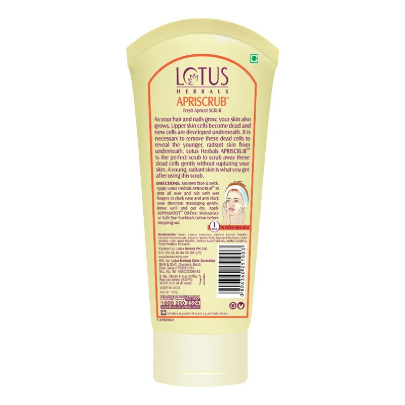 Lotus Herbals Apriscrub Fresh Apricot Scrub - Image 2