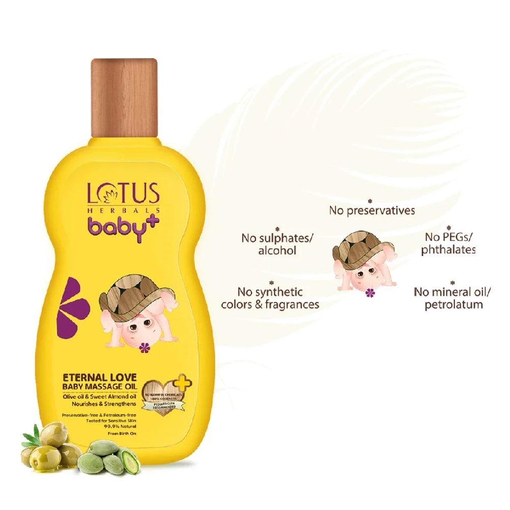 Lotus Herbals Baby+ Eternal Love Baby Massage Oil - Image 3