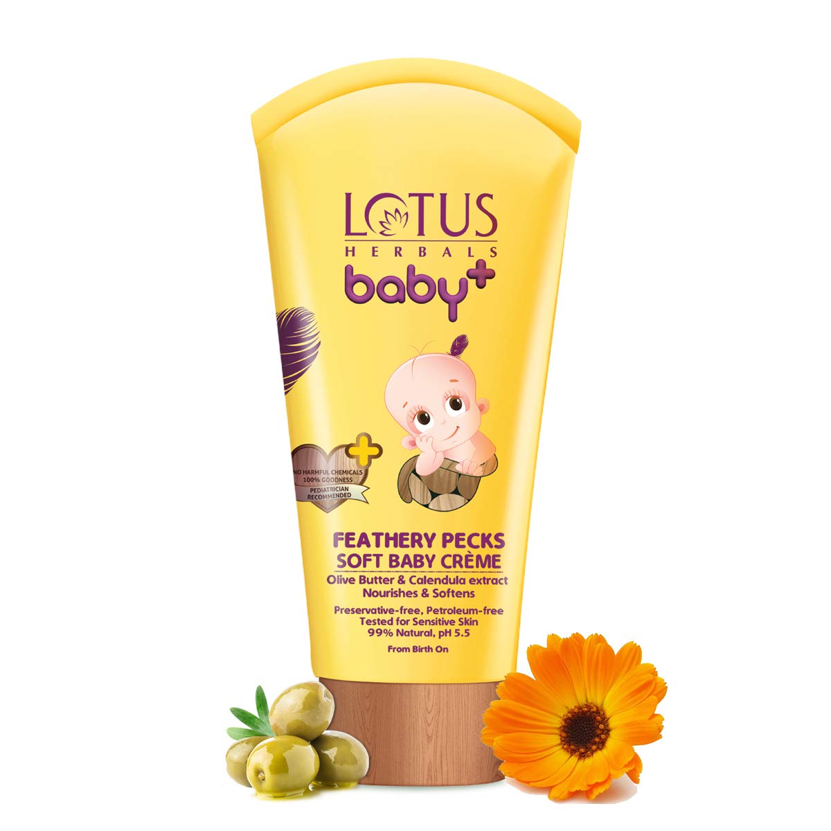 Lotus Herbals Baby+ Feathery Pecks Soft Baby Crème - Image 3