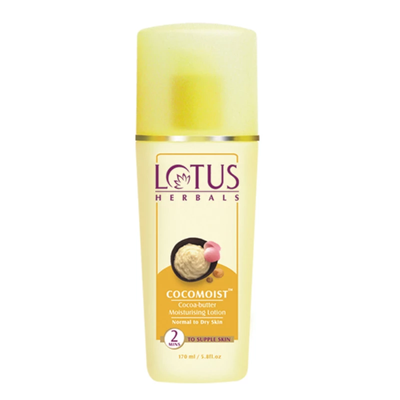 Lotus Herbals Cocomoist Cocoa-Butter Moisturising Lotion Lotus Herbals Cocomoist Cocoa-Butter Moisturising Lotion-Pack Size-170 ml