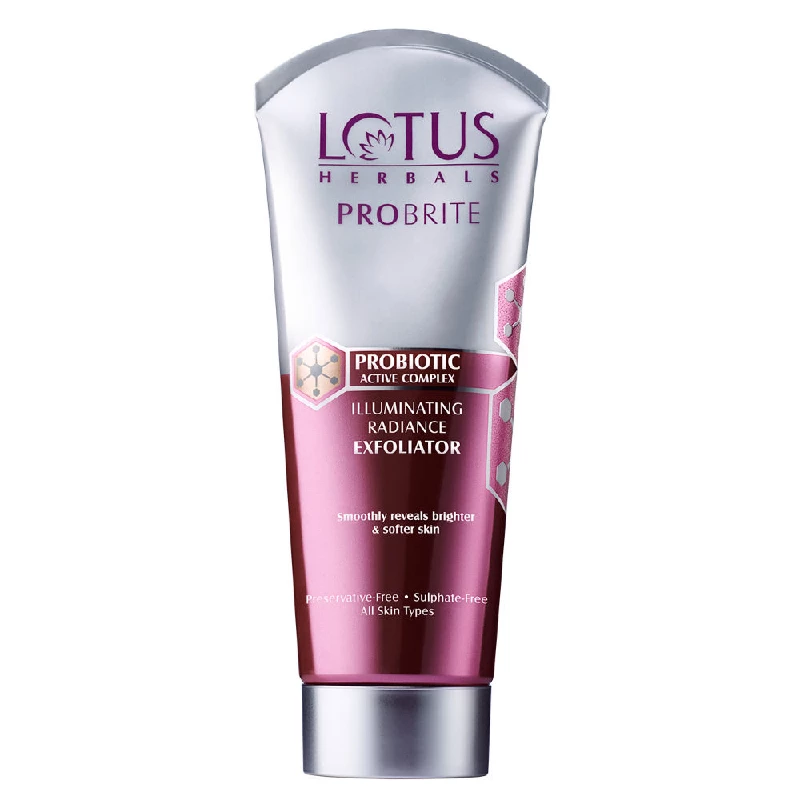 Lotus Herbals Probrite Active Complex Illuminating Radiance Exfoliator Lotus Herbals Probrite Active Complex Illuminating Radiance Exfoliator-Pack Size-100 g