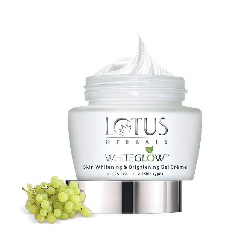 Lotus Herbals WhiteGlow Skin Whitening And Brightening Gel Face Cream with SPF-25 Lotus Herbals WhiteGlow Skin Whitening And Brightening Gel Face Cream with SPF-25-Pack Size-40 g