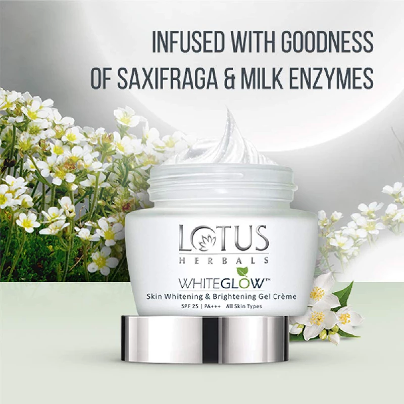 Lotus Herbals Whiteglow Skin Brightening Gel Creme SPF 25 PA+++ | Daily Face Moisturizer | Sun Protection and Radiant Glow-3